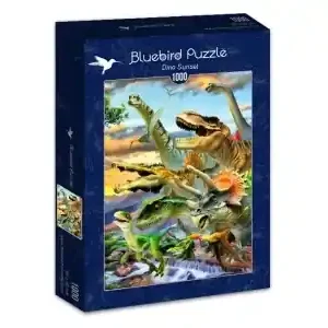 Bluebird Puzzle Dino Sunset (1000) | Beställ direkt