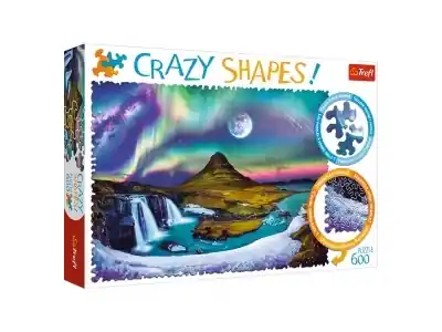 Trefl Crazy Shapes! - Aurora over Iceland (600) | Passa på nu