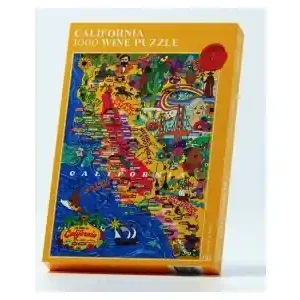 Nästan slut - Water & Wines California - Wine Puzzle (1000)