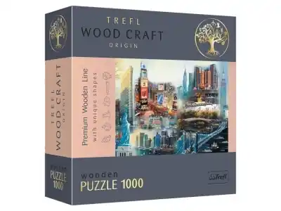Trefl Träpussel Wood Craft - Alexander Chen, New York Collage (1000) | Erbjudande