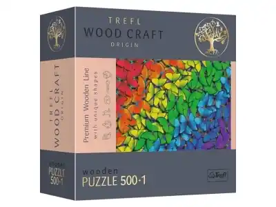 Dagens deal | Trefl Träpussel Wood Craft - Rainbow Butterflies (501)