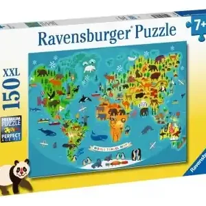 Nedsatt pris - Ravensburger Animal World Map (150)