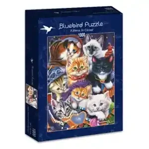 Bluebird Puzzle Kittens in Closet (1000) | Beställ idag