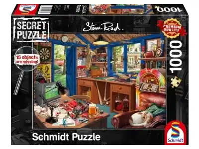 Tidsbegränsat erbjudande - Schmidt Secret Puzzle - Steve Read, Father‘s Workshop (1000)