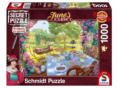 Schmidt Secret Puzzle - June‘s Journey, Tea in the Garden (1000) | Nyhet i webbutiken