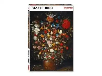 Piatnik Jan Brueghel the Elder - Flowers in a Wooden Vessel (1000) - Snart slut