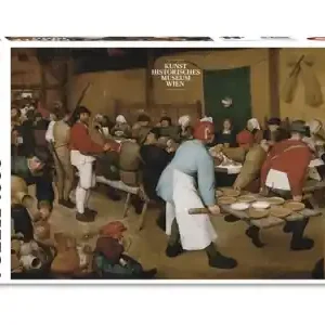 Trygg betalning | Piatnik Pieter Bruegel the Elder - Peasant Wedding, ca 1568 (1000)