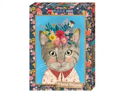 Heye Floral Friends - Pretty Feline (1000) | Extra rabatt