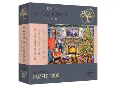 Premium - Trefl Träpussel Wood Craft - By the Fireplace (1000)