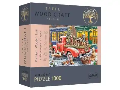 Trefl Träpussel Wood Craft - Santa‘s Little Helpers (1000) - Enkel retur