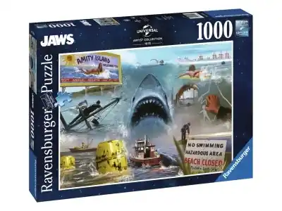 Kundernas favorit | Ravensburger Universal Studios - Jaws (1000)