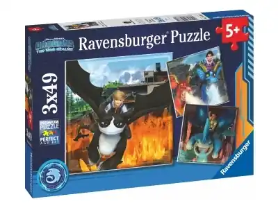 Kundernas favorit - Ravensburger Dragons - The Nine Realms, Tomas, Jun och D‘Angelo (3 x 49)