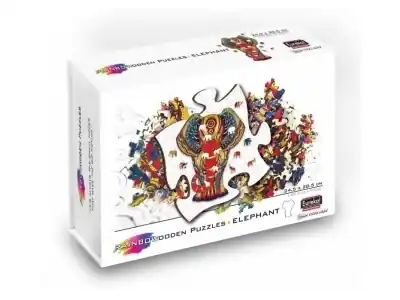 Eureka Rainbow Wooden Puzzles, Elephant (120) - Nytt lägre pris
