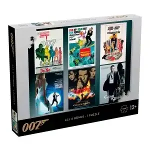 Winning Moves James Bond 007 - All 6 Bonds (1000) | Endast idag