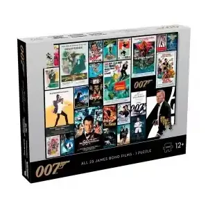 Winning Moves James Bond 007 - All 25 James Bond Films (1000) - Kanonerbjudande