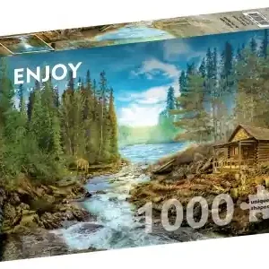 Superpris - Enjoy A Log Cabin by the Rapids (1000)