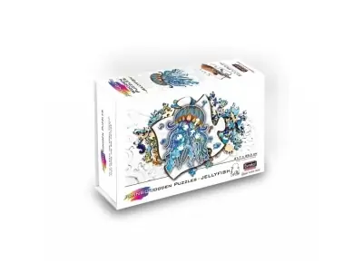 Eureka Rainbow Wooden Puzzles, Jellyfish (106) - Deal