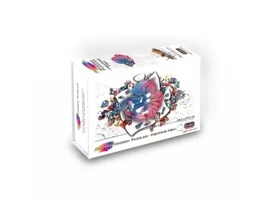 Premium - Eureka Rainbow Wooden Puzzles, Fighting Fish (112)