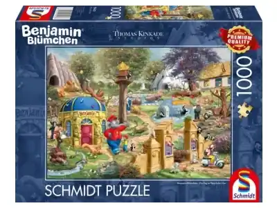 Schmidt Thomas Kinkade Studios - Benjamin Blumchen, A Day at Neustädter Zoo (1000) | Rabatter