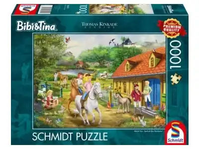 Endast idag | Schmidt Thomas Kinkade Studios - Bibi & Tina, Fun at Martinshof (1000)