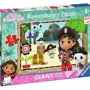 Beställ nu | Ravensburger Golvpussel - Gabbys Dollhouse, Gabbys Pirate Adventures! (24)