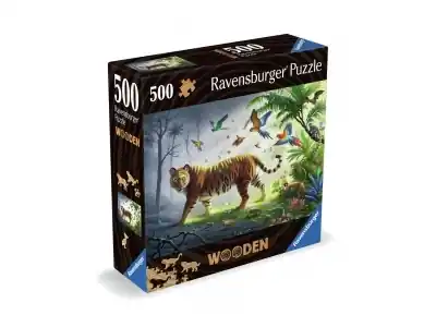 Ravensburger Wooden Träpussel - Jungle Tiger (500) - Missa inte erbjudandet