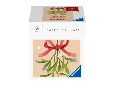 Under begränsad tid | Ravensburger Happy Holidays Mini Puzzle - Mistletoe (99)