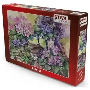 Nova Puzzle Bird‘s Nest in the Violets (1000) - Topprodukt