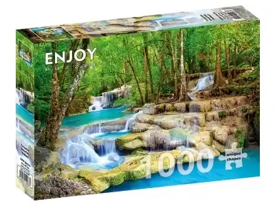 Enjoy Turquoise Waterfall, Thailand (1000) - Populär