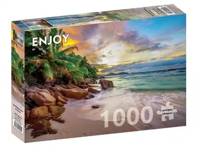 Nytt i webbutiken | Enjoy Seychelles Beach at Sunset (1000)