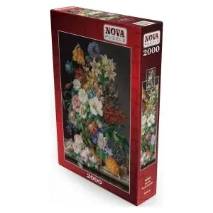 Nova Puzzle Colorful Flowers in Vase (2000) | Mycket uppskattad
