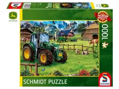 Extra rabatt | Schmidt John Deere - 6120M, Alpine Pasture With Tractor (1000)