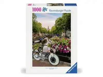 Ravensburger Bicycle and Flowers in Amsterdam (1000) | Beställ direkt