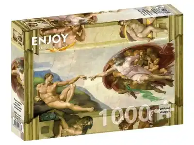 Enjoy The Creation of Adam, Michelangelo Buonarroti (1000) - Expressfrakt