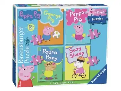 Ravensburger Greta Gris (Peppa Pig) - My First Puzzles (2, 3, 4, 5) - Efterfrågad
