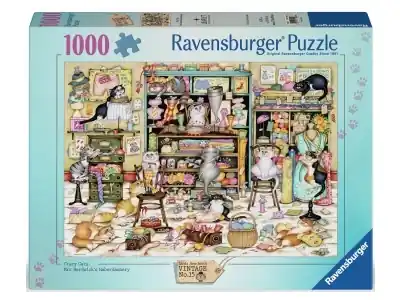 Prisnedsättning - Ravensburger Crazy Cats - Mrs Hardwick‘s Haberdashery (1000)