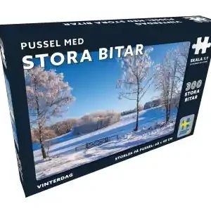 Svenskapussel Vinterdag - stora bitar (300) - Enkel retur