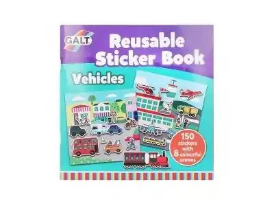 Klar att skickas | Galt Reusable Sticker Book - Vehicles