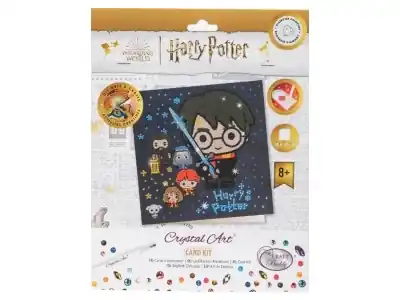 Craft Buddy Crystal Card Kit - Harry Potter Family - Toppkvalitet