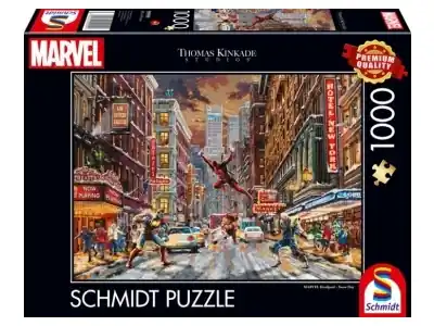 Enkel retur - Schmidt Thomas Kinkade Studios - Marvel, Deadpool Snow Day (1000)