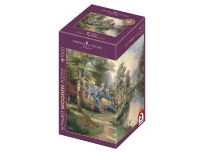 Schmidt Wooden Träpussel - Thomas Kinkade Studios, Hometown Lake (1000) - Väl omtyckt