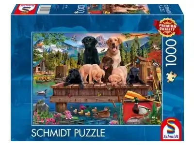 Missa inte | Schmidt A Family of Dogs at the Lake (1000)