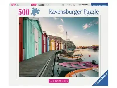 Ravensburger Scandinavian Places - Boathhouses in Smogen, Sweden (500) | Missa inte