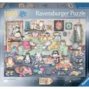 Toppkvalitet | Ravensburger Crazy Cats - Christmas Crackers (1000)