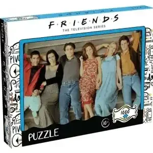 Winning Moves Friends - Group Picture, Lying on the Stairs (1000) - Rekommenderas