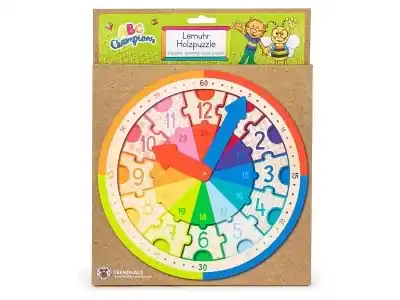 Prisnedsättning | Trendhaus ABC Champions - Learning Clock Wooden Puzzle