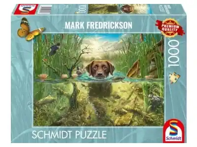 Schmidt Mark Fredrickson - A Chocolate Labrador Takes a Cool Dip (1000) - Beställ direkt