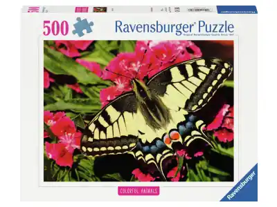 Ravensburger Colorful Animals - Butterfly (500) | Premiumkvalitet