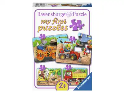 Ravensburger My First Puzzles - Construction Site Animals (2, 4, 6, 8) - Storsäljare
