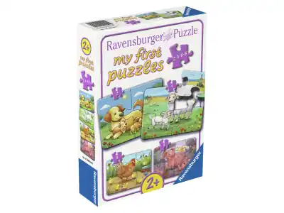 Precis lanserat - Ravensburger My First Puzzles - Farm Animal Families (2, 4, 6, 8)